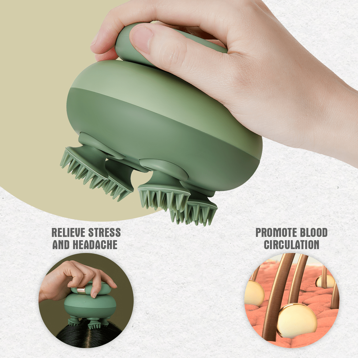 Improved health scalp massager