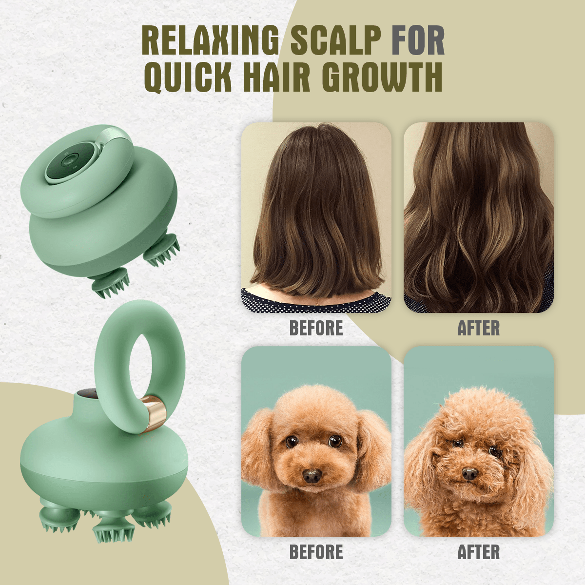 Healthy hair scalp massager
