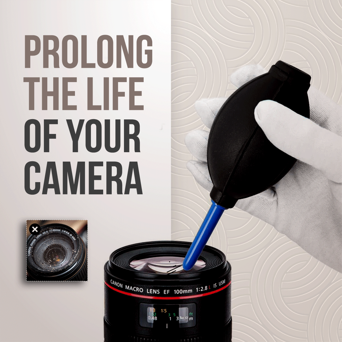 Camera cleaning