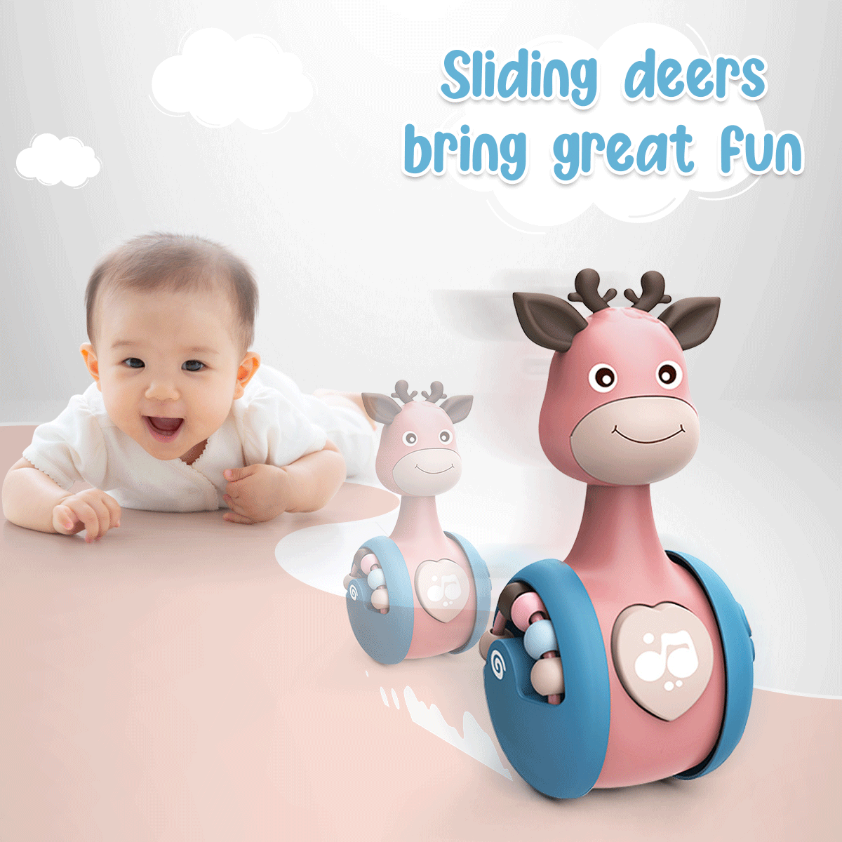 Running little deer toy