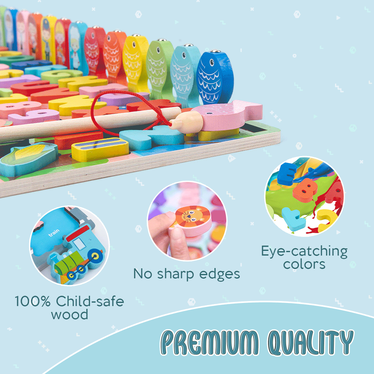 Colorful wooden toy