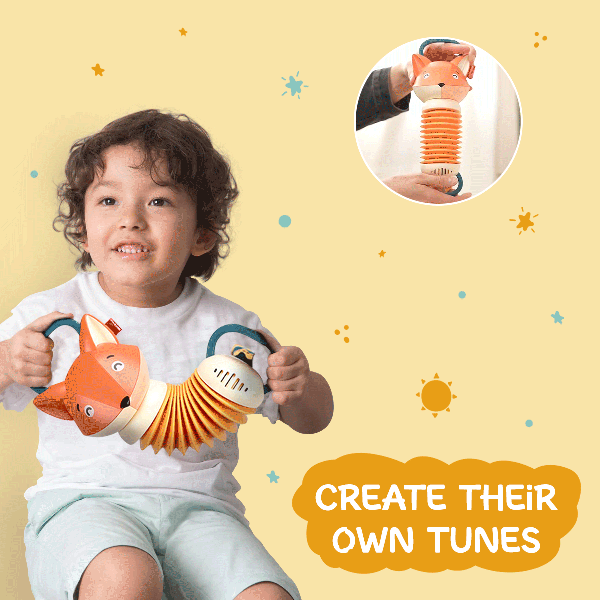 Baby Learning Music with Fox Toy