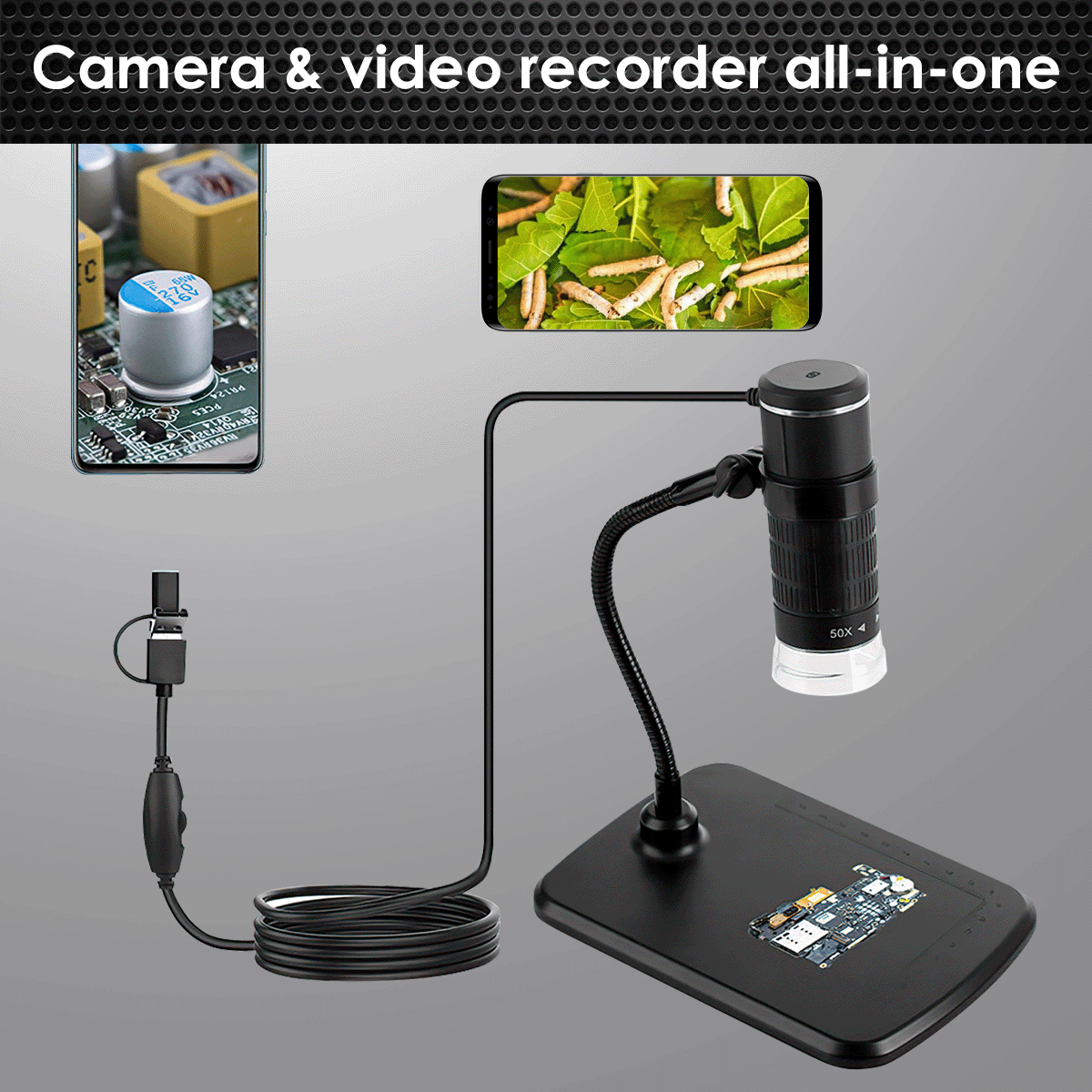 Microscope capturing video