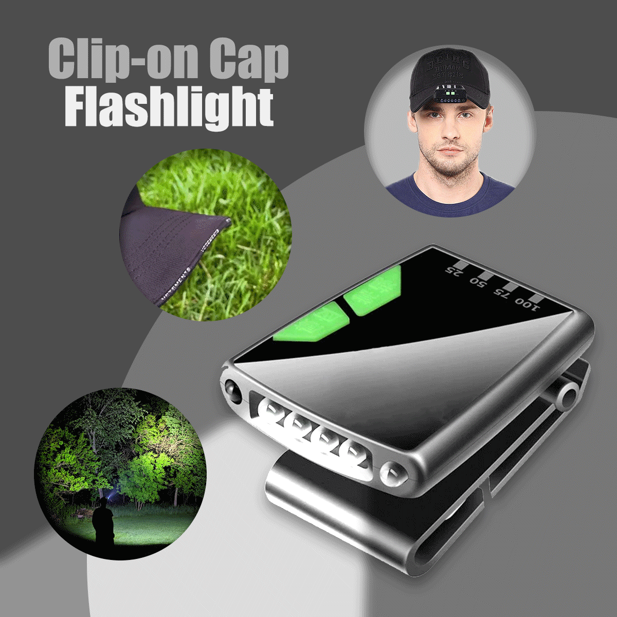 Clip-On LED Cap Light