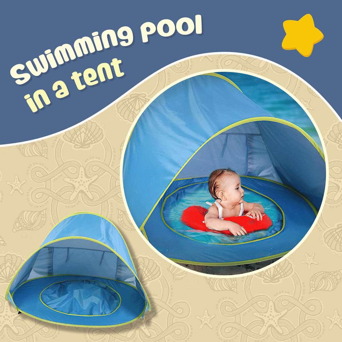 Baby sun protection tent