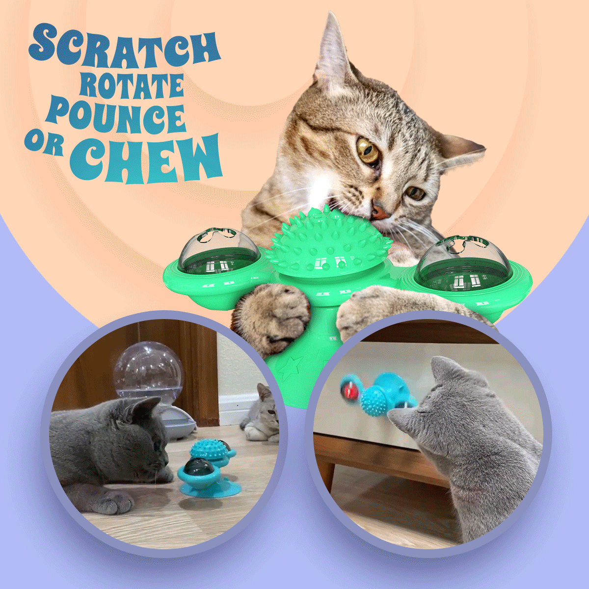 All-in-one cat toy GIF