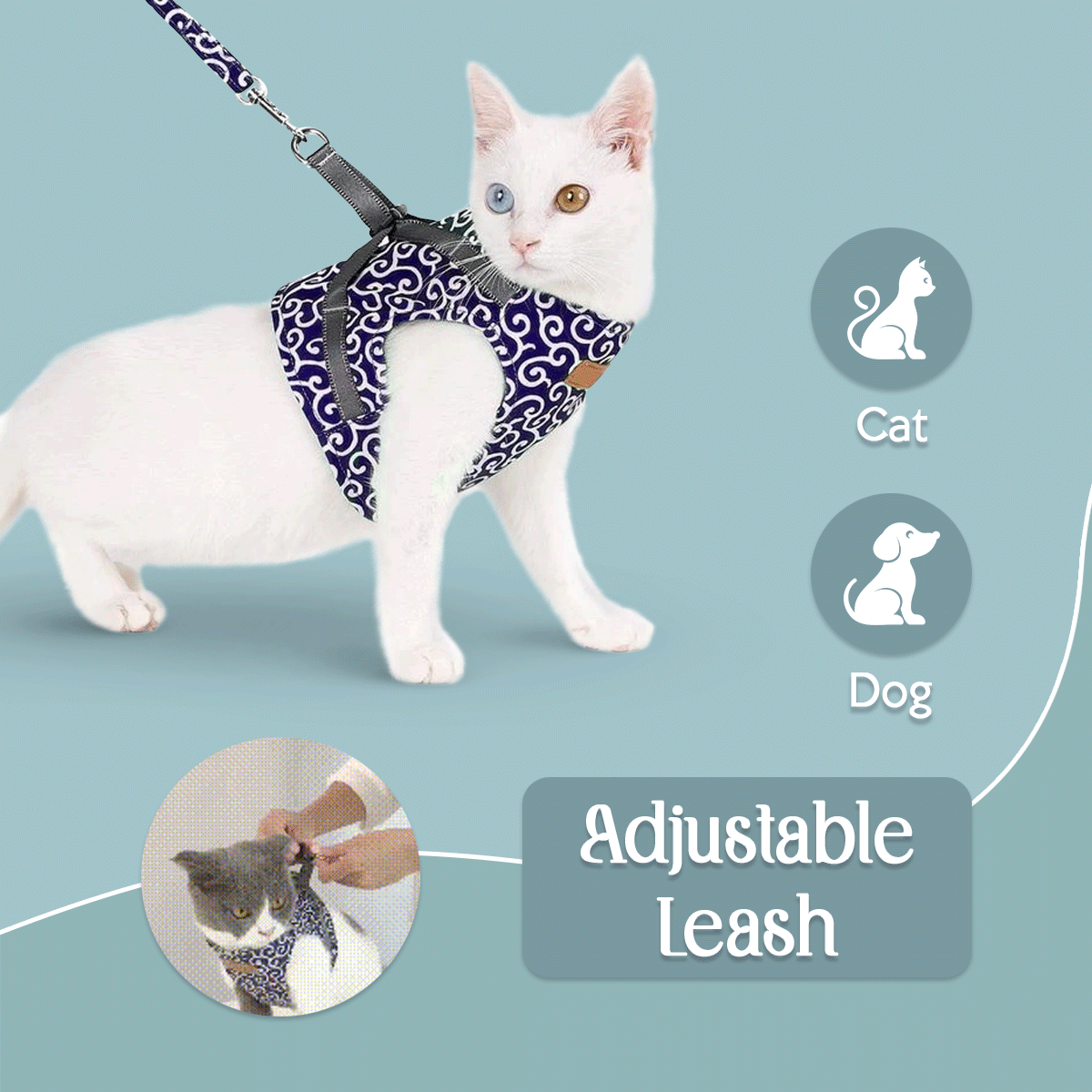 Adjustable pet leash