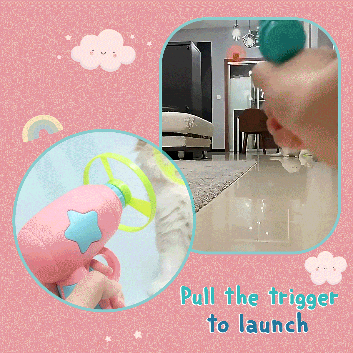 Dog sock launcher gif