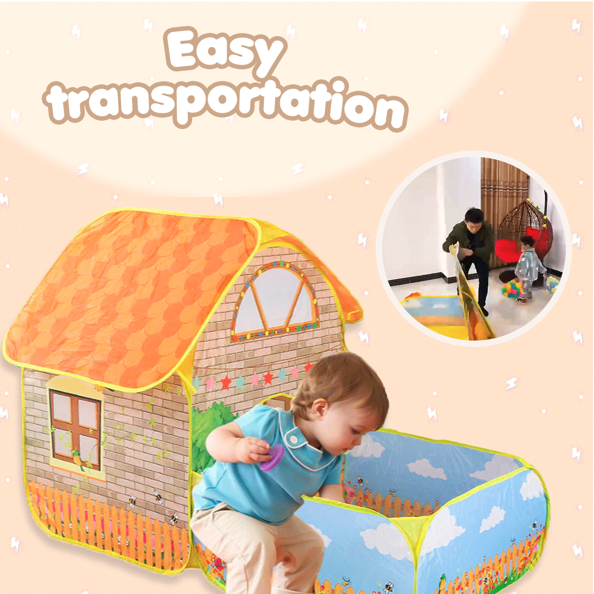 Portable playhouse for travel
