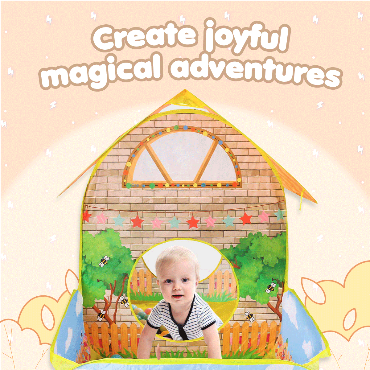Safe kids play tent