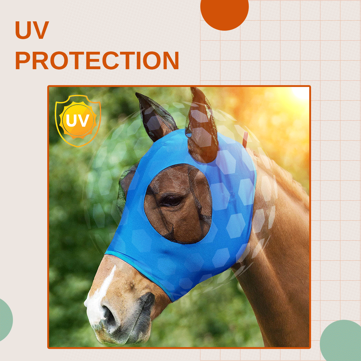 UV protection horse mask