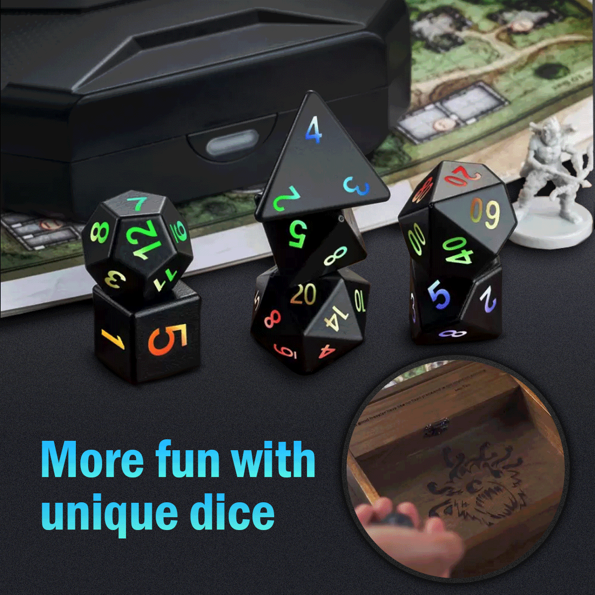 Colorful LED Dice Animation