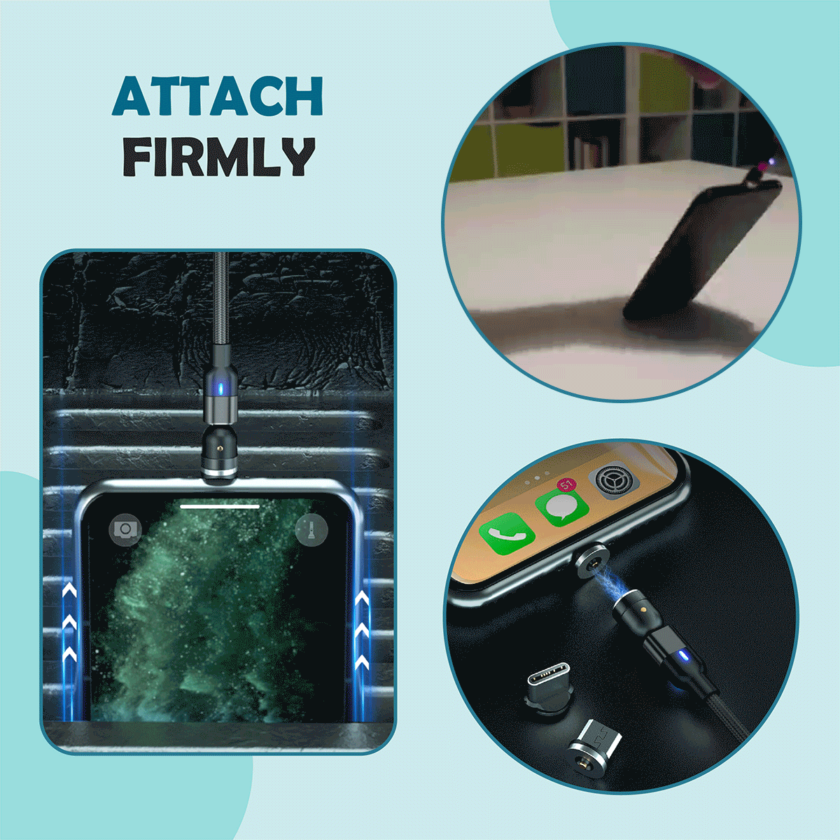 Magnetic charger connection