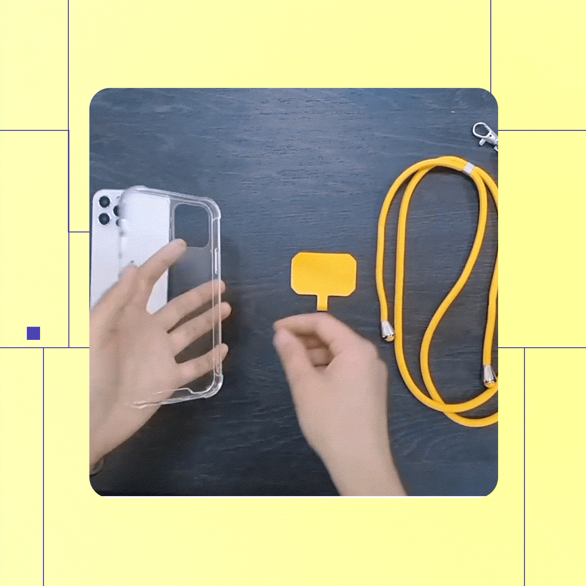 Installing phone lanyard