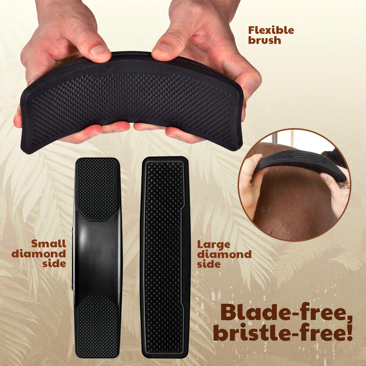 Safe bladeless grooming tool