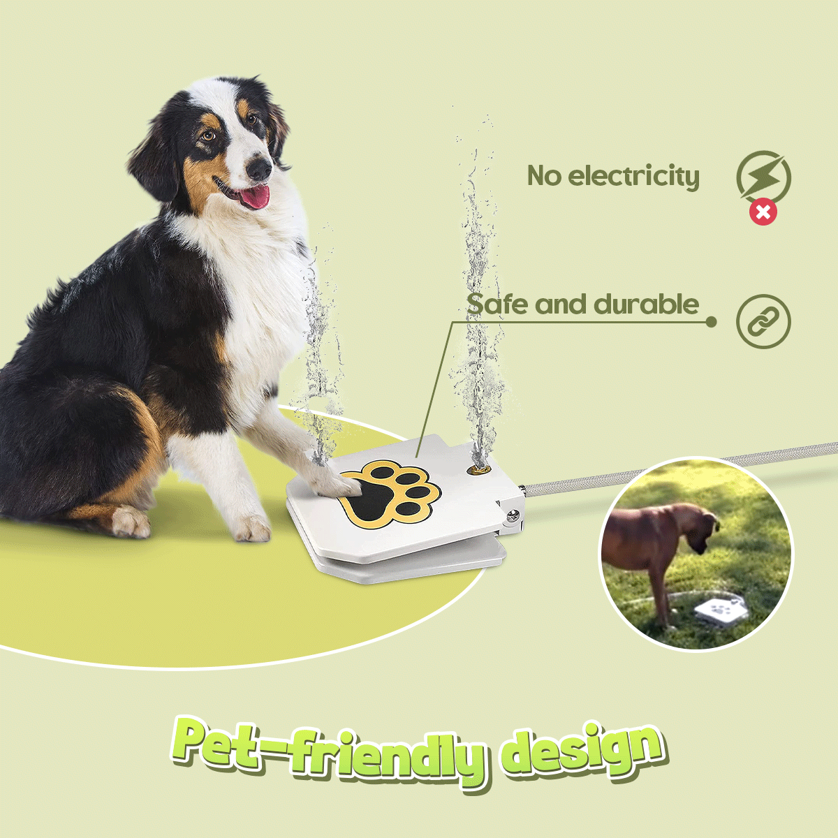 Pet-friendly durable water fountain