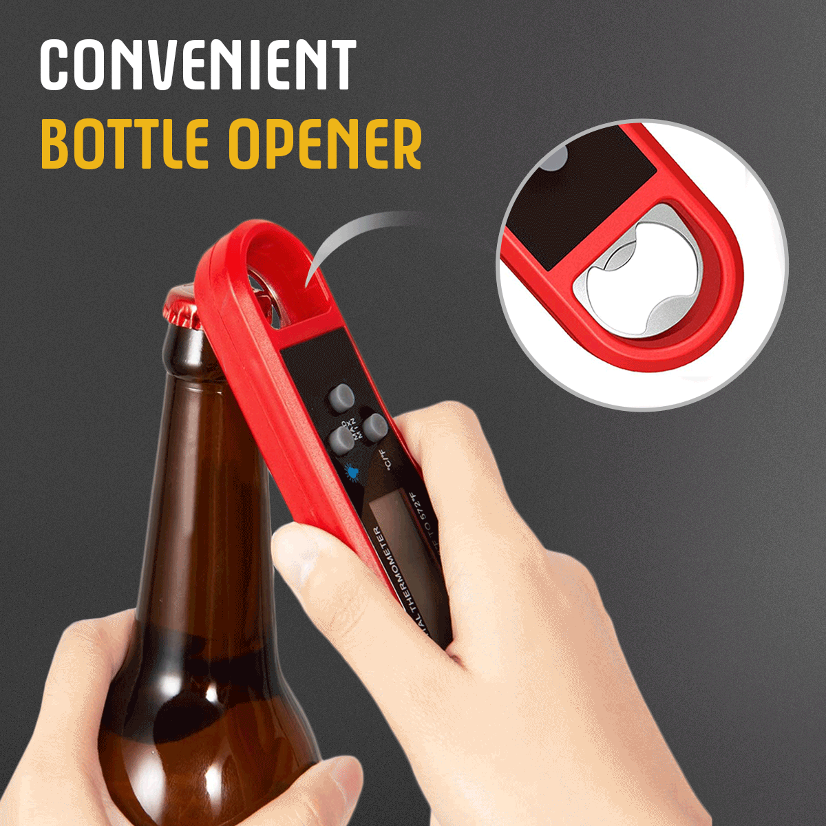 Bottle opener feature