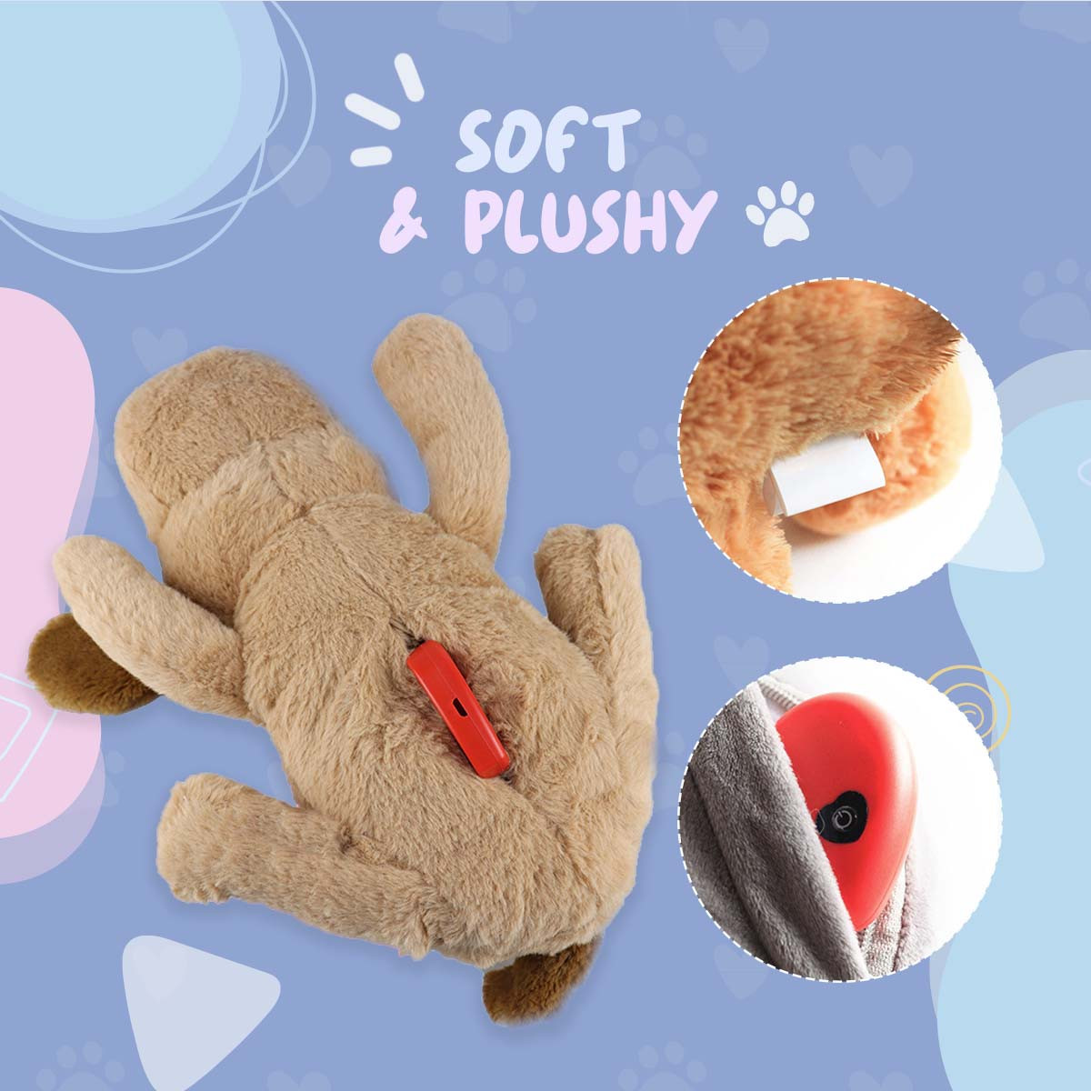 Soft plush toy close up