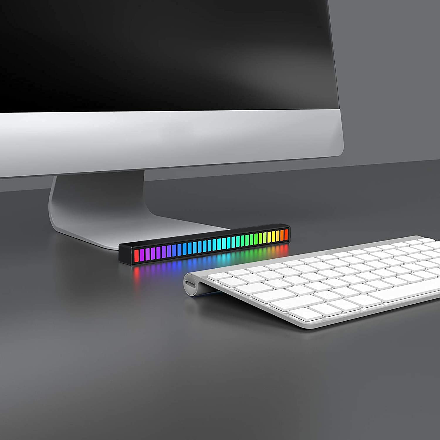 Minimalist design sound activated light bar
