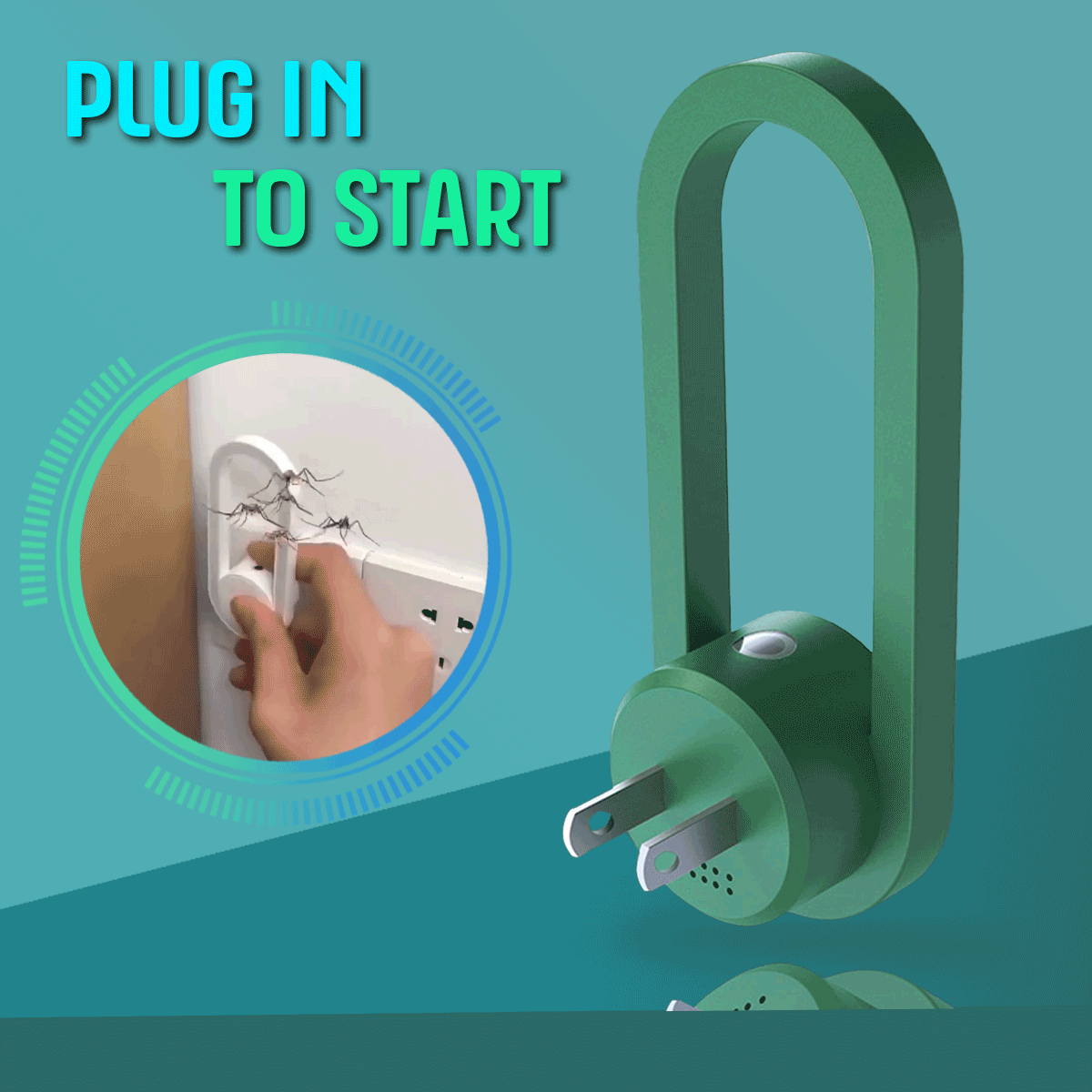 Plug and play ultrasonic mosquito repellent