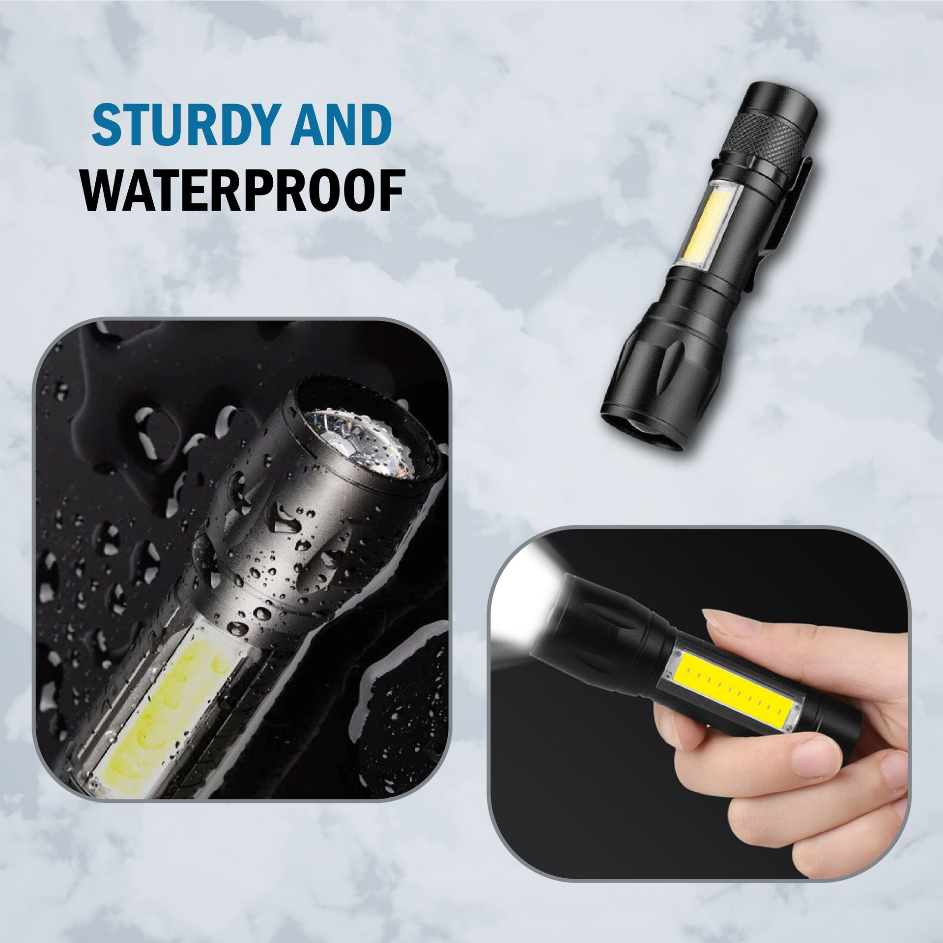 Weatherproof mini torch