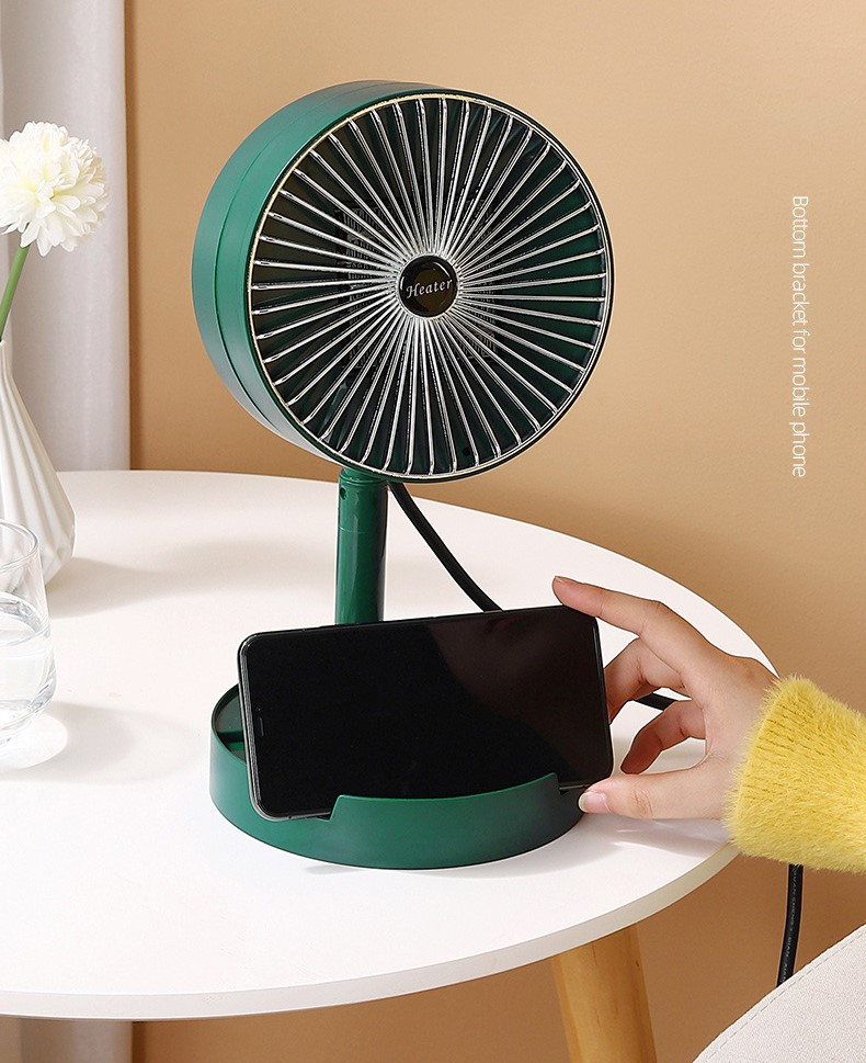 Heater with phone holder