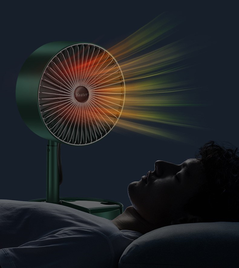 Mini heater blowing warm air