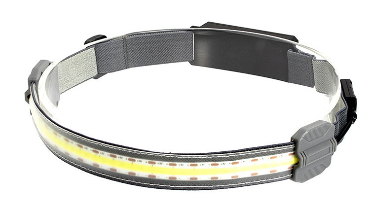 COB LED Headlamp - On Model