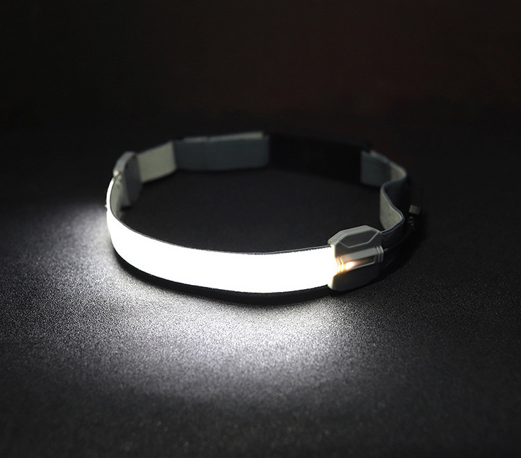 COB LED Headlamp with Red Warning Light