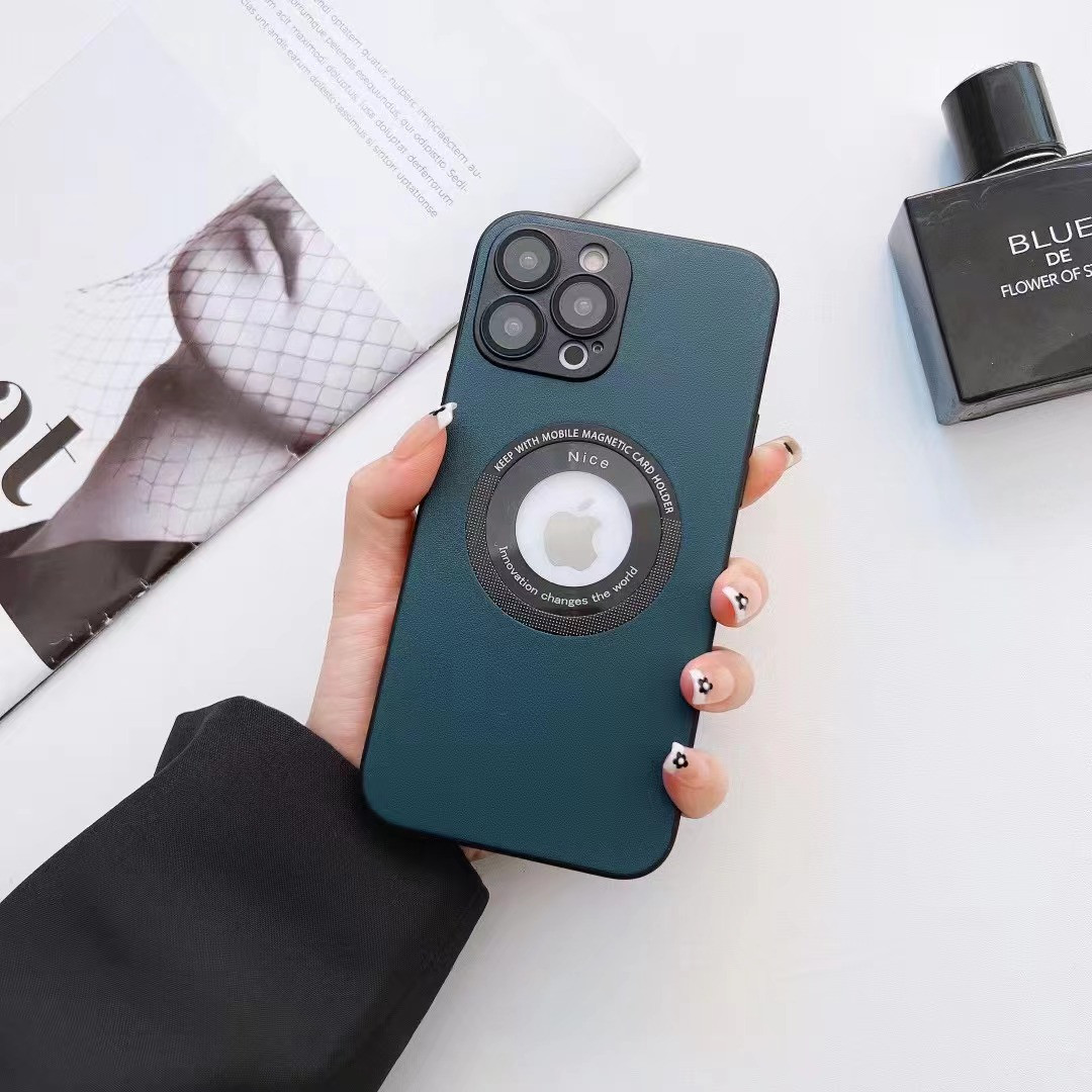 Leather Magnetic Charging Case close-up