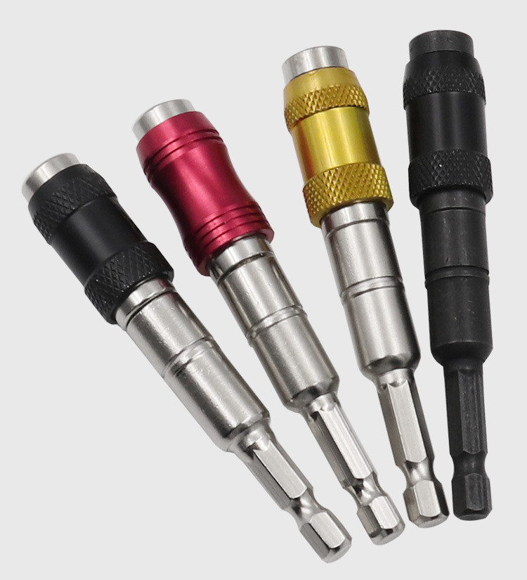 Drill tip holder with magnetic lock