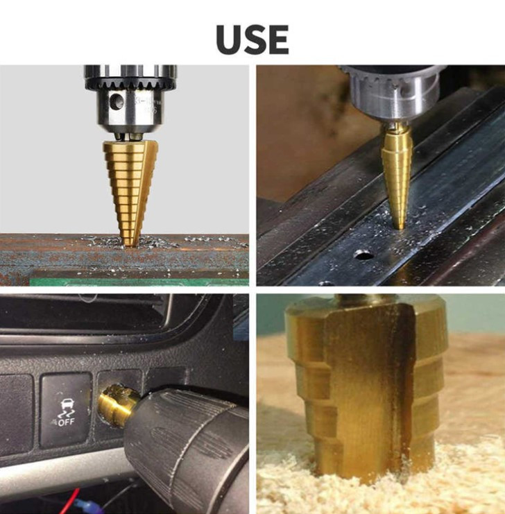 Step Drill Bit Closeup