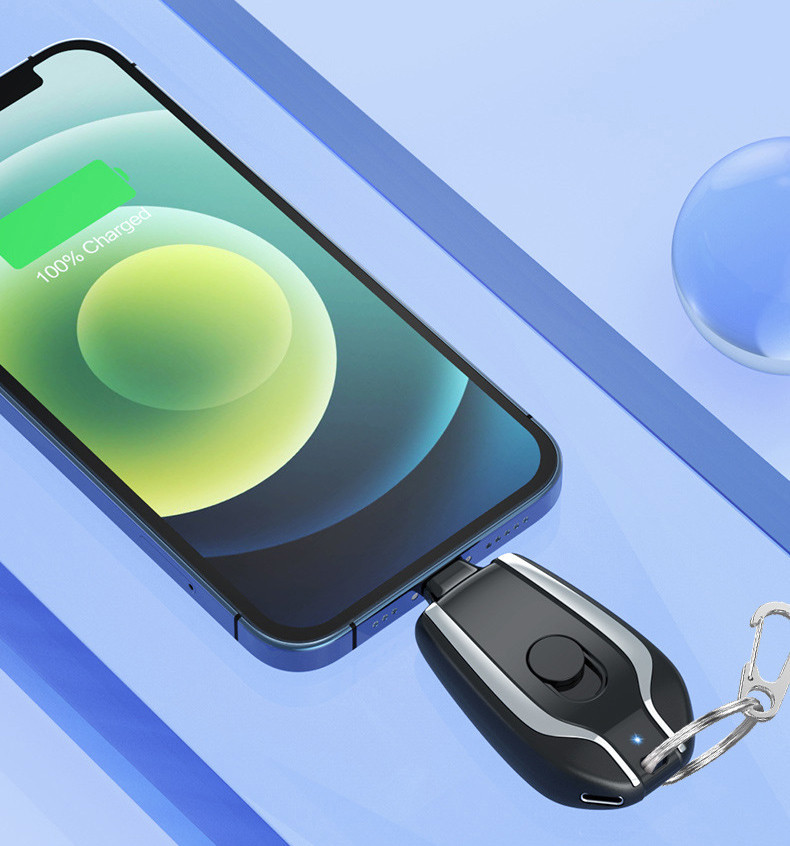 Mini Portable Charger with Keyring