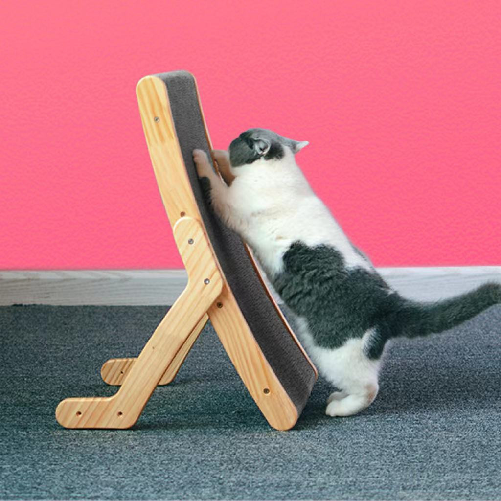 Wooden Cat Scratcher and Bed