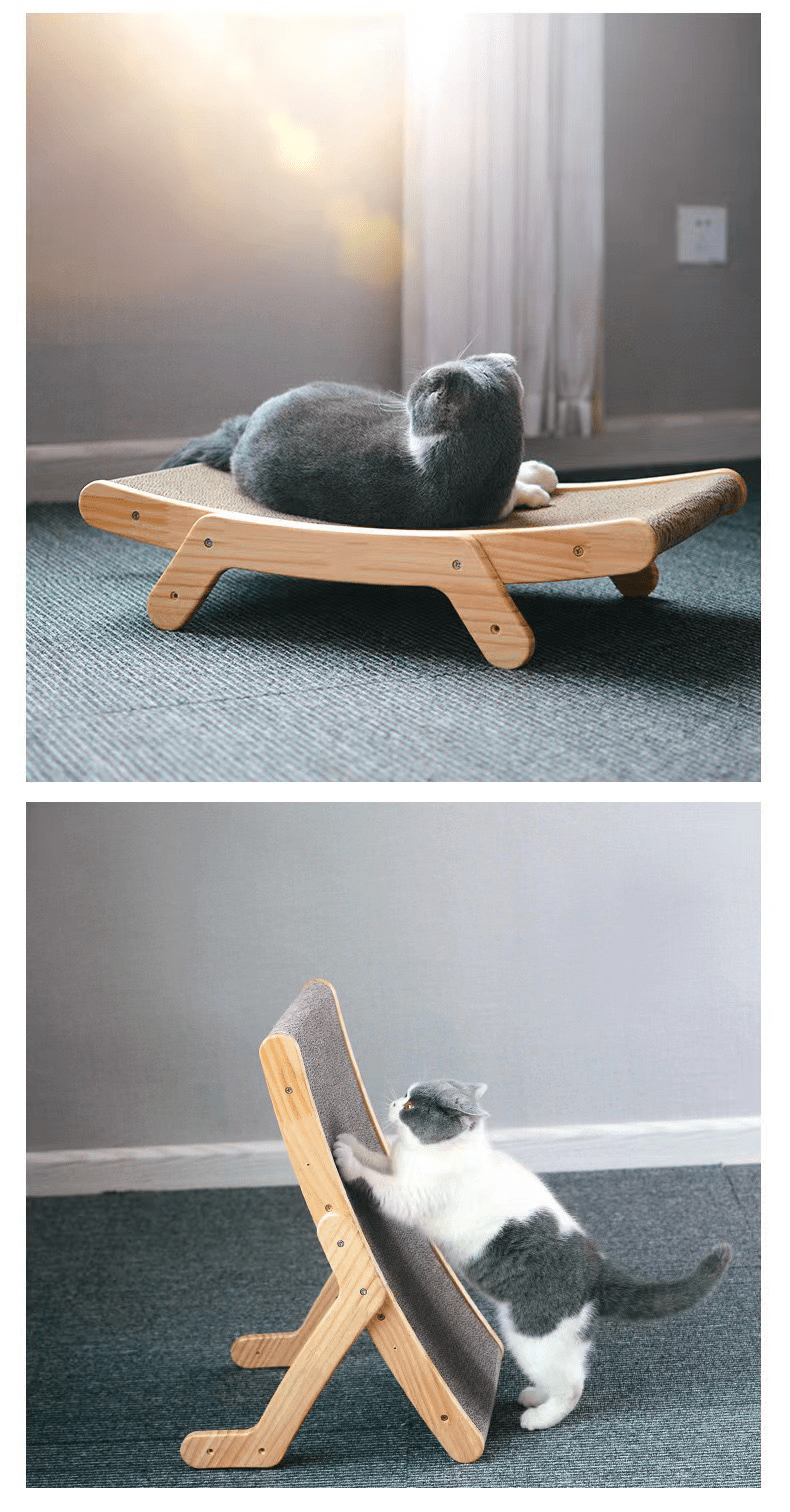 Adjustable angles of the cat bed