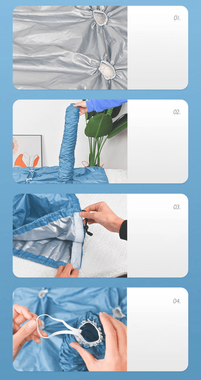Pet Drying Bag - Setup View