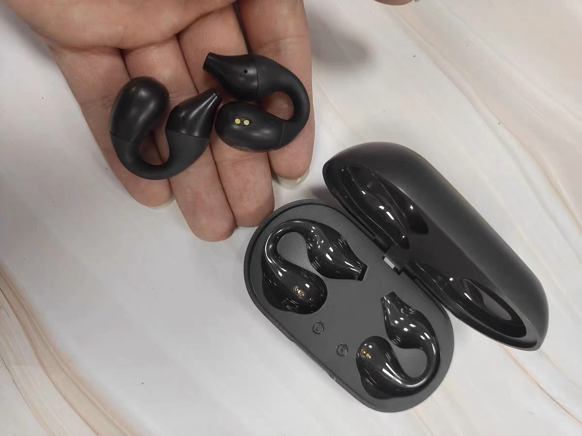 Wireless Ear Clip Headphones Side View