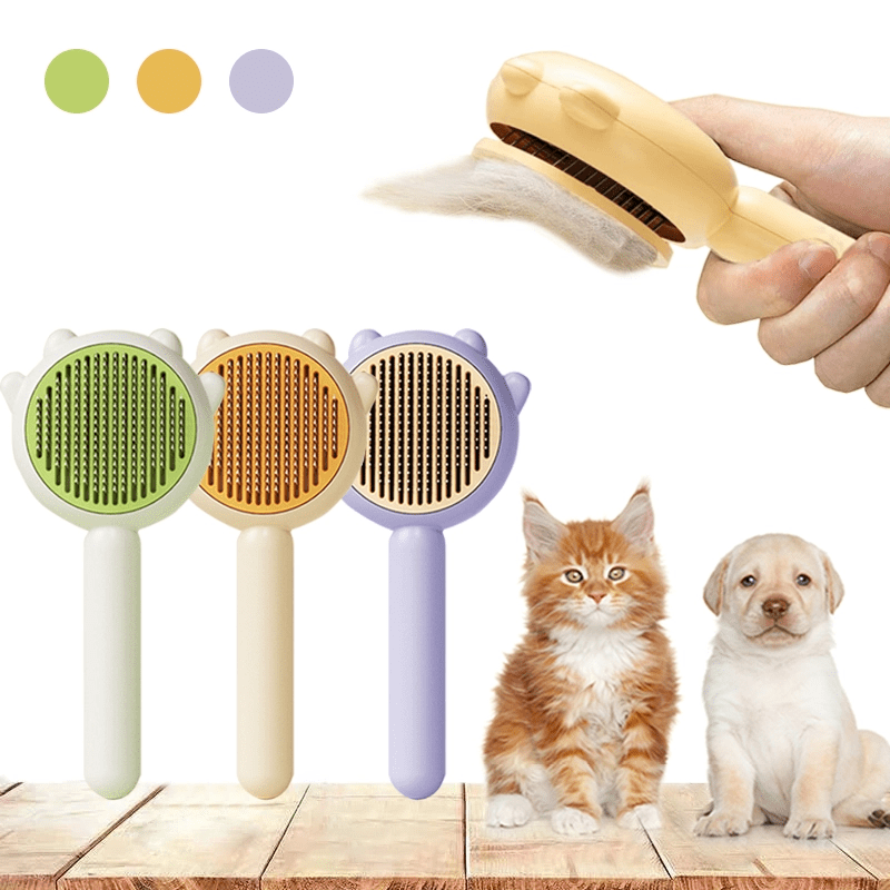 Pet Grooming Brush - Front View