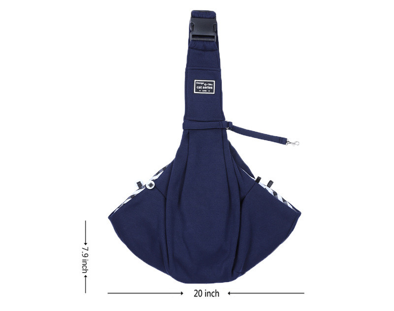 Pet Carrier Sling Bag with pet inside