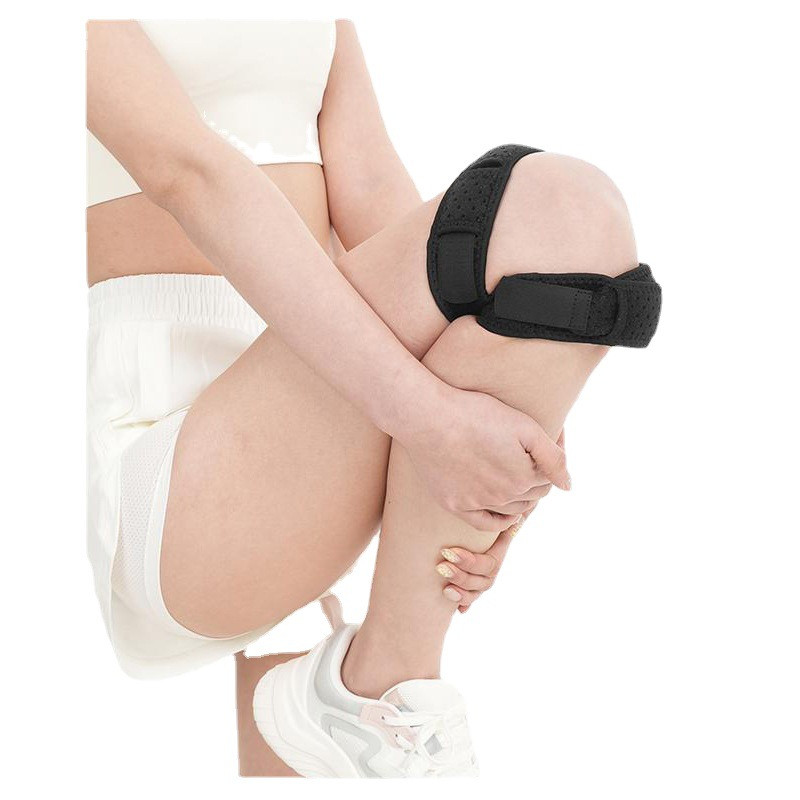 Dual Knee Brace on leg