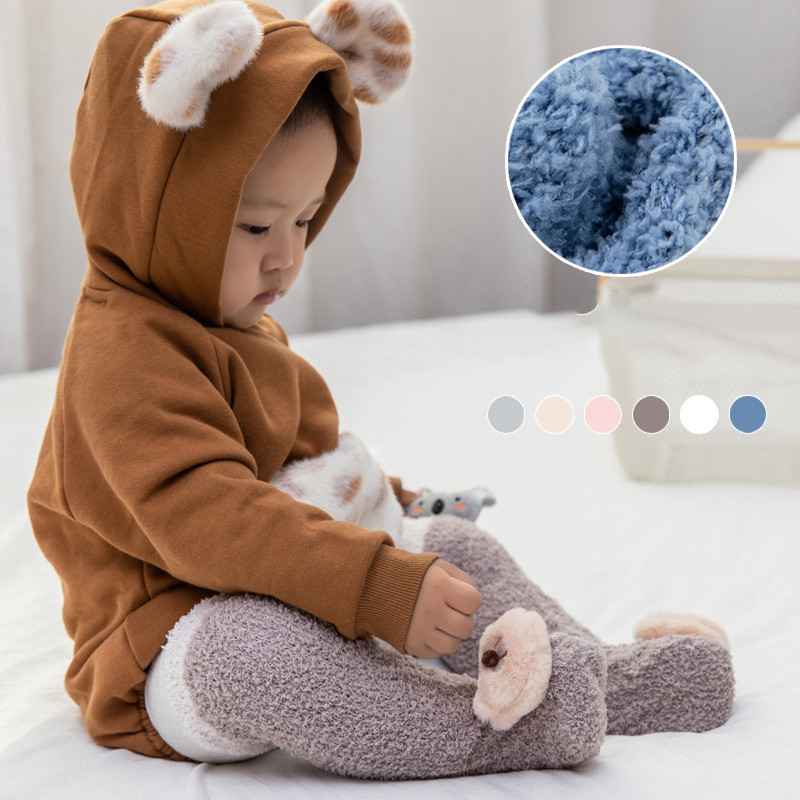 Long Cute Animal Stockings for Babies Side View