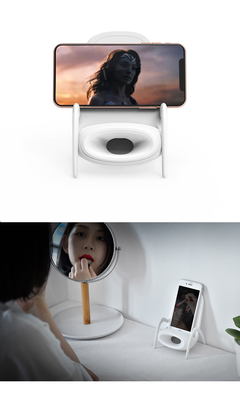Compact chair-shaped wireless charger