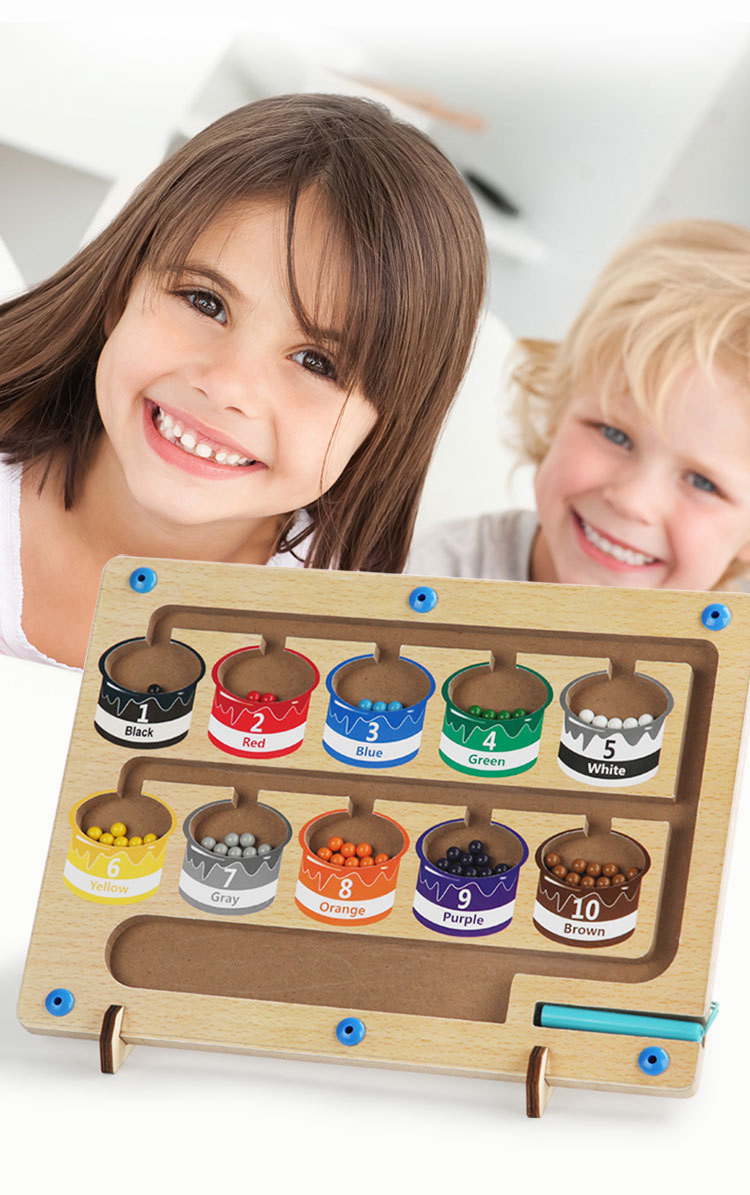 Magnetic Color Maze Toy with Magnetic Pen