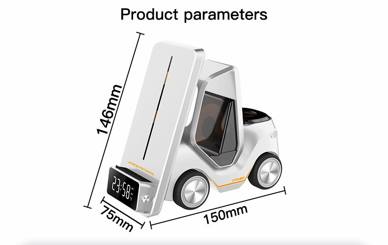 Forklift-form 3-in-1 wireless charger - main image
