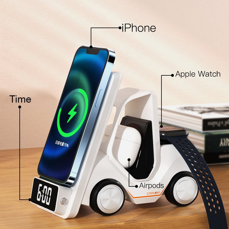 Forklift-form 3-in-1 wireless charger - image 1