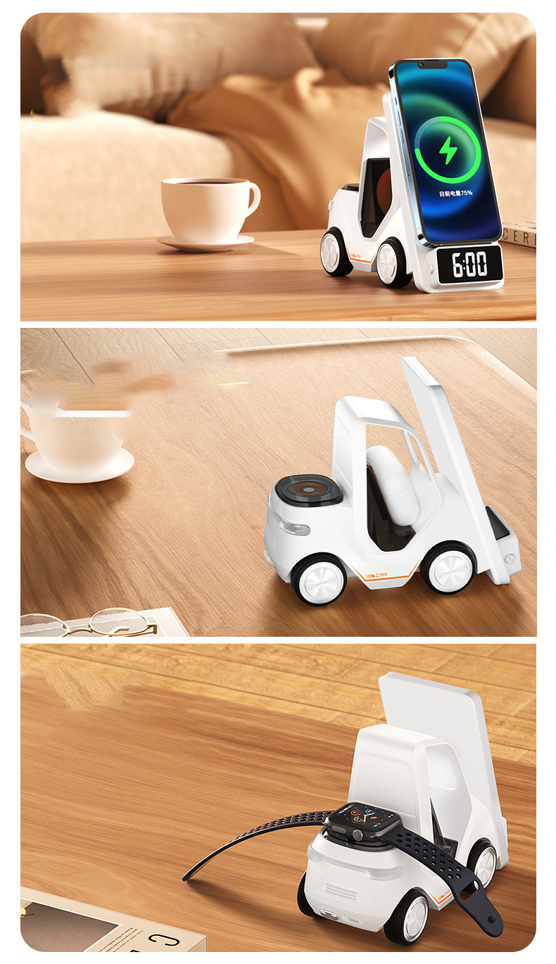 Forklift-form 3-in-1 wireless charger - image 3