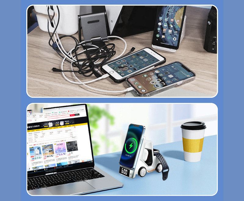 Forklift-form 3-in-1 wireless charger - image 7