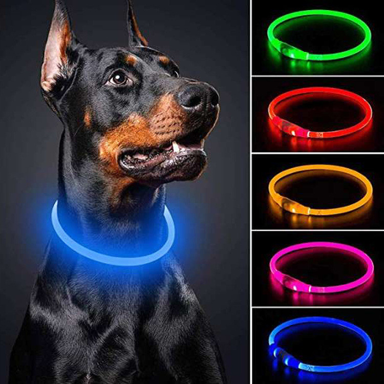LED Glowing Pet Collar - Red