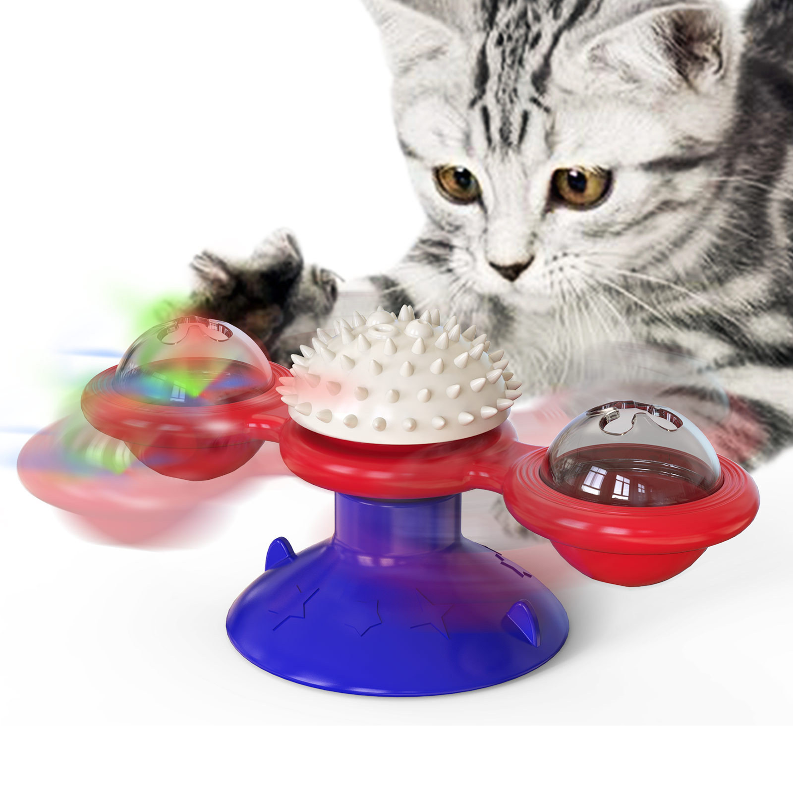 Interactive Windmill Cat Toy - Display Image