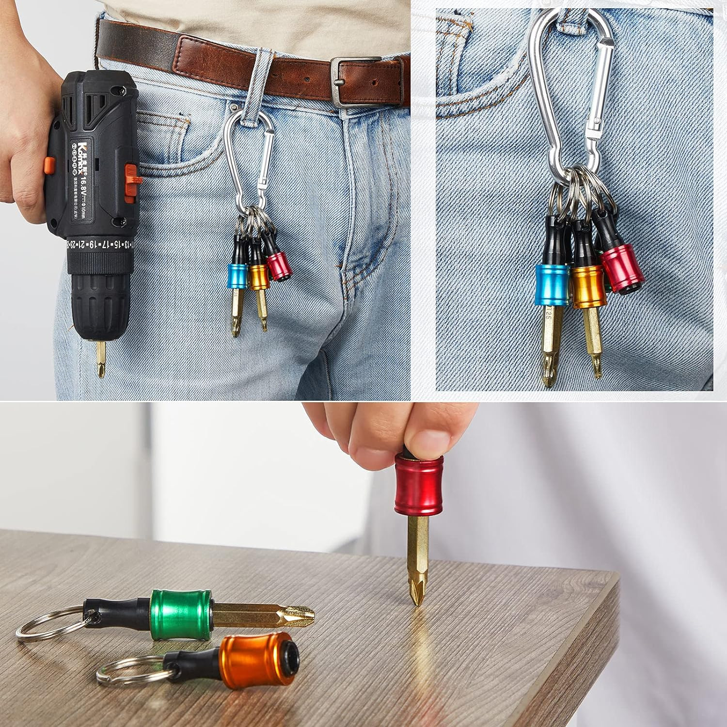 Drill Bit Organizer on Workbench